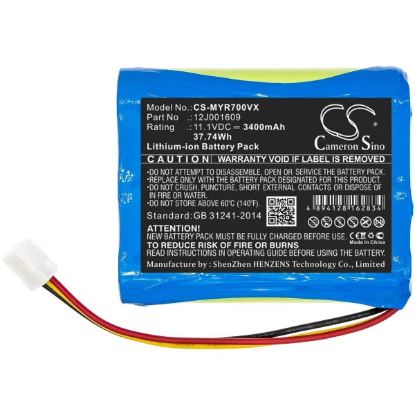 Moneual Everybot RS500, Everybot RS700 Series Replacement Battery 3400mAh / 37.74Wh