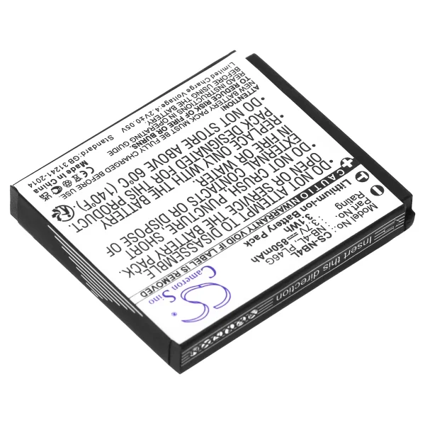 Canon Digital IXUS 100 IS, Digital IXUS 110 IS, Digital IXUS 120 IS, Digital IXUS 130, Digital IXUS 30, Digital IXUS 40 Series Replacement Battery 850mAh/3.1Wh - Image 2