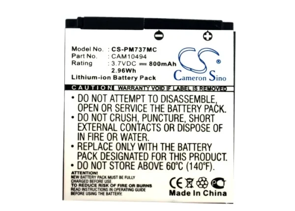 Polaroid M737, M737T, T737 Series Replacement Battery 800mAh