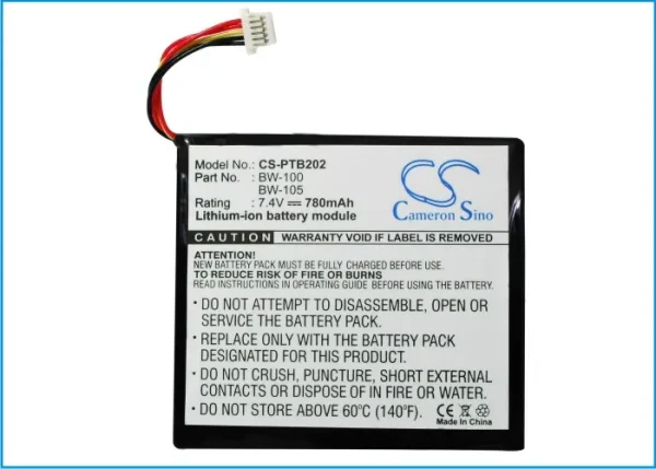 Brother MW-100, MW-140BT, MW-140BT portable printers int, MW-145BT Replacement Battery 780mAh / 5.77Wh