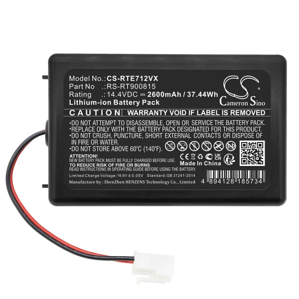 Rowenta RR7126, RR7133, RR7145, RR715, RR7157WH Series Replacement Battery 2600mAh / 37.44Wh