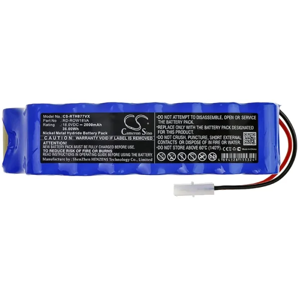 Rowenta RH8771 Series Replacement Battery 2000mAh / 36.00Wh