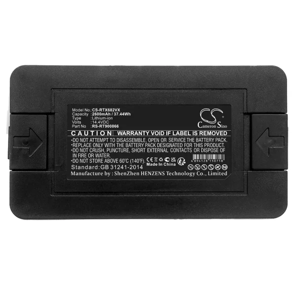 Rowenta 20-RS-RT900866, Explorer 20, Explorer 40, Explorer 60, Explorer Serie 20 Aqua Series Replacement Battery 2600mAh / 37.44Wh