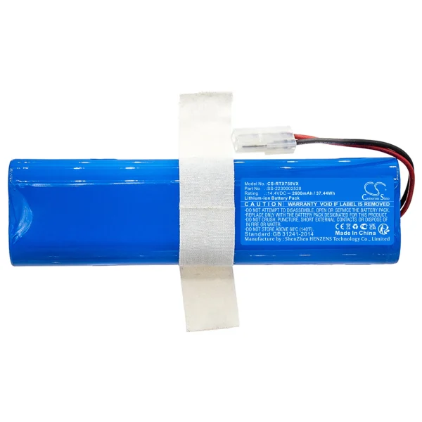 Tefal RG7675, RG7675WH/NS0, RG7687, RG7687WH/NS0, RG8575 Series Replacement Battery 2600mAh / 37.44Wh