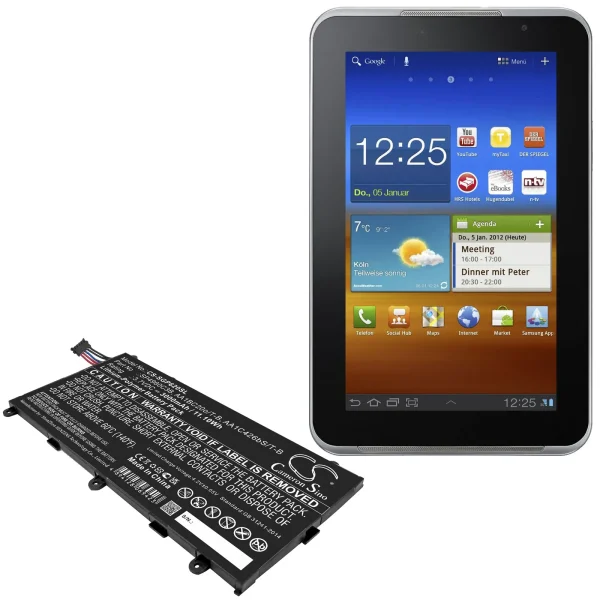 Samsung Galaxy Tab 7.0, P6200, P3110 Series Replacement Battery 3000mAh / 11.10Wh - Image 5