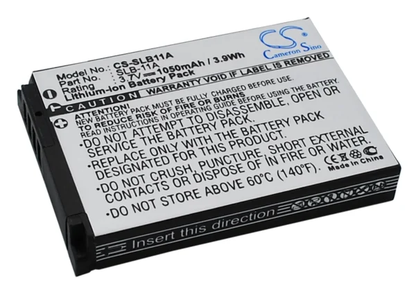 SamsungEX1, ST1000, ST5000, TL240, TL320, TL350 Series Replacement Battery 1050mAh/3.9Wh - Image 3