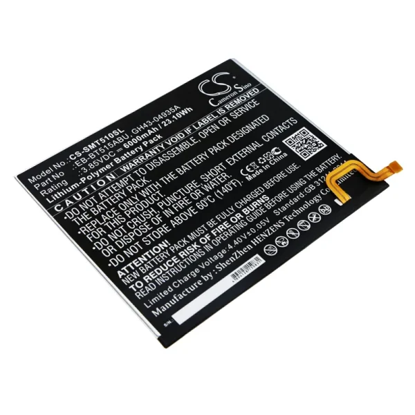 Samsung Galaxy Tab A 10.1 2019, Galaxy Tab A 10.1 2019 WiFi 64, Galaxy Tab A 2019, SM-T510, SM-T515, SM-T517 Replacement Battery 6000mAh / 23.10Wh - Image 4