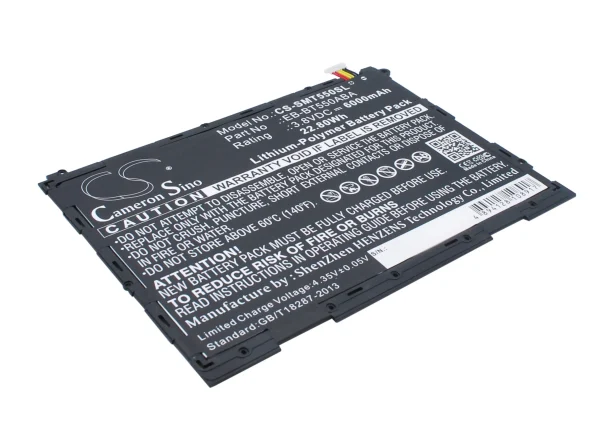 Samsung SM-T555C Replacement Battery 6000mAh / 22.80Wh - Image 2