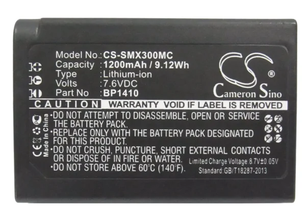 Samsung NX30, WB2200, WB2200F Series Replacement Battery 1200mAh / 9.12Wh