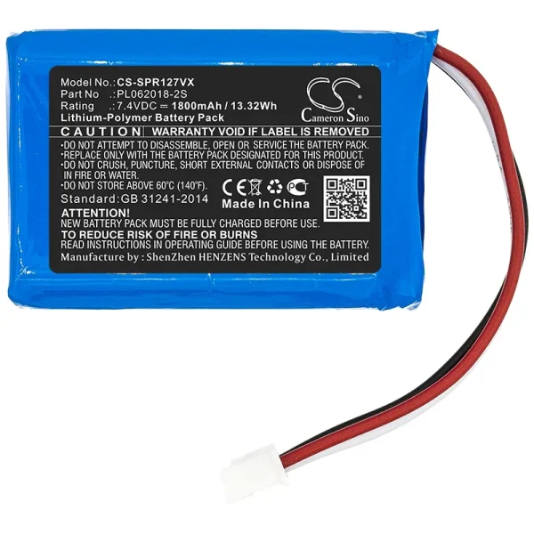 Sichler PR-025, PR-030, PR-041, PR-127,   Series Replacement Battery 1800mAh / 13.32Wh