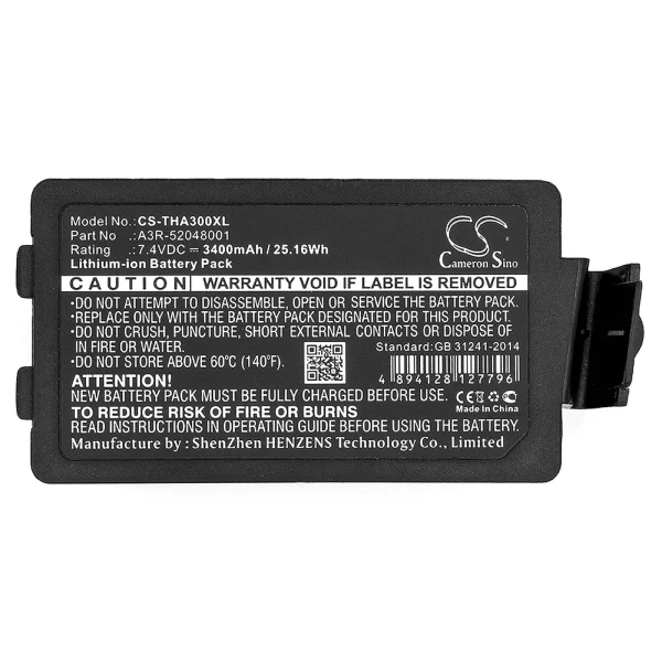 TSC Alpha 3R Replacement Battery 3400mAh / 25.16Wh