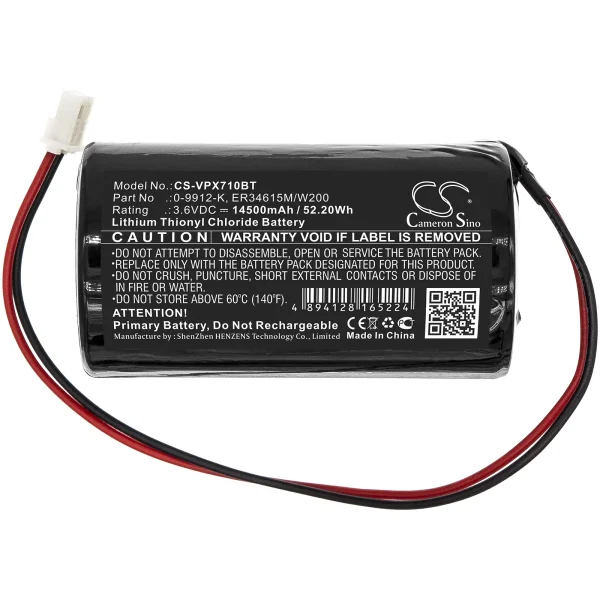 Visonic MC-S710, MCS-710, MC-S720, MCS-720, MCS-730, MCS730AC, PG2- alexor Series Replacement Battery 14500mAh / 52.20Wh