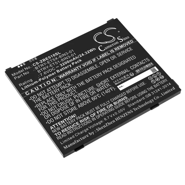 Zebra ET51, ET51 Windows OS, ET51AE-W12E, ET51AT-W12E, ET51CE-G21E-00NA, ET56 Replacement Battery 3200mAh / 24.32Wh - Image 3