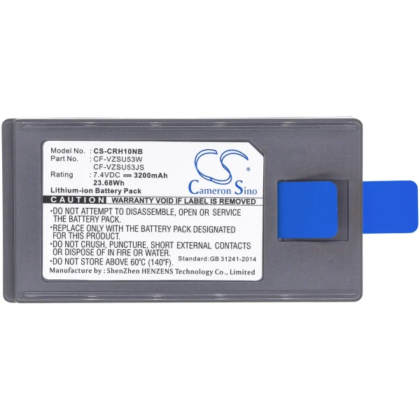 Panasonic CF-H1, CF-U1, Toughbook CF-H1, Toughbook CF-U1 Series Replacement Battery 3200mAh / 23.68Wh