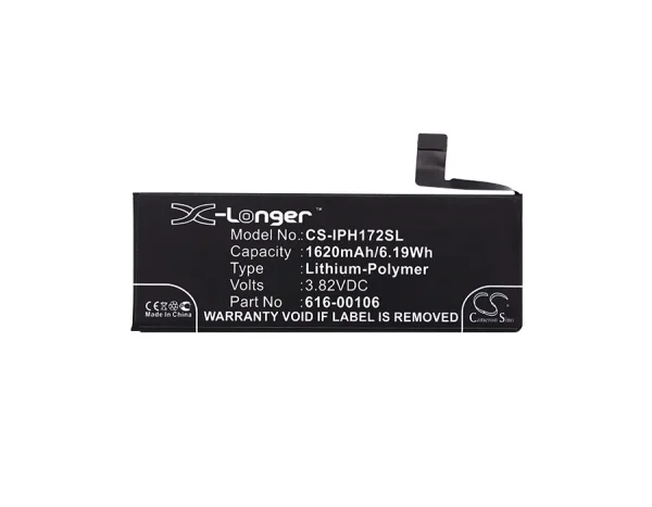 Apple A1662, A1723, A1724, iPhone SE Series Replacement Battery 1620mAh / 6.19Wh