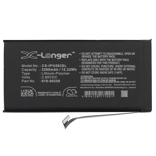 Apple A2635, iPhone 13, iPhone 13 5G Series Replacement Battery 3200mAh / 12.32Wh