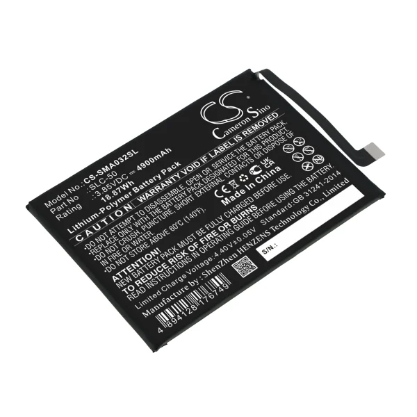 Samsung Galaxy A03 Core, SM-A032F, SM-A032F/DS, SM-A032M, SM-A032U Series Replacement Battery 4900mAh / 18.87Wh - Image 2