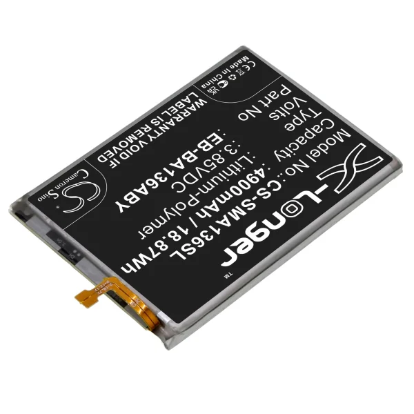 Samsung Galaxy A13 5G, SM-A136A, SM-A136B/DSN, SM-A136B/N, SM-A136M/DS Series Replacement Battery 4900mAh / 18.87Wh - Image 4