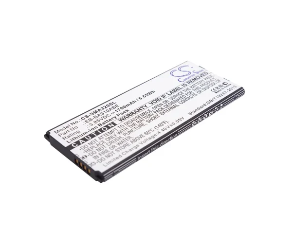 Samsung Galaxy A3 2016, Galaxy A3 2016 Duos LTE, Galaxy A3 2016 LTE, SM-A310, SM-A310F/DS Series Replacement Battery 1700mAh / 6.55Wh - Image 3