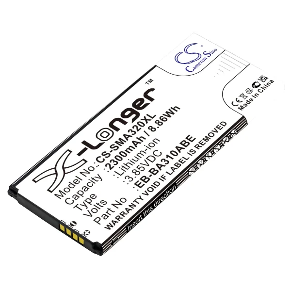 Samsung Galaxy A3 2016, Galaxy A3 2016 Duos LTE, Galaxy A3 2016 LTE, SM-A310, SM-A310F/DS Series Replacement Battery 2300mAh / 8.86Wh - Image 2