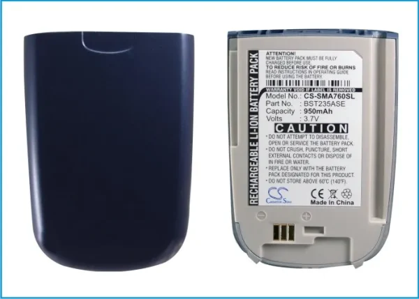 Samsung SPH-A760 Series Replacement Battery 950mAh