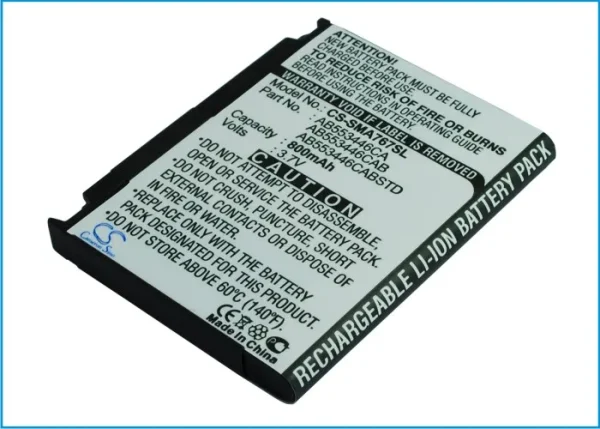 Samsung SGH-A767, SGH-A767 Propel Series Replacement Battery 800mAh