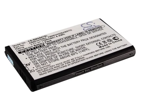 Samsung Rugby II, Rugby II A847, Rugby III, SGH-A847, SGH-A997 Series Replacement Battery 1100mAh/4.0Wh - Image 2