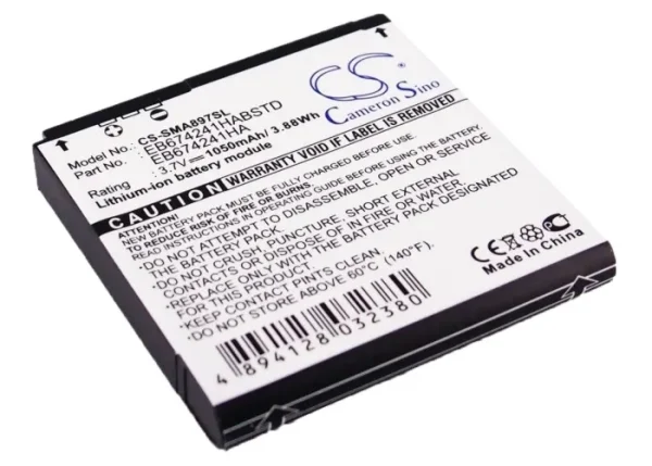 Samsung Mythic A897, Mythic SGH-A897, R860 Series Replacement Battery 1050mAh