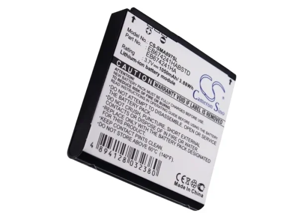 Samsung Mythic A897, Mythic SGH-A897, R860 Series Replacement Battery 1050mAh - Image 2