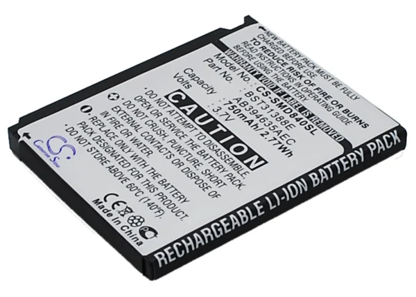 Samsung M359, SGH-D840, SGH-D848 Series Replacement Battery 750mAh - Image 3