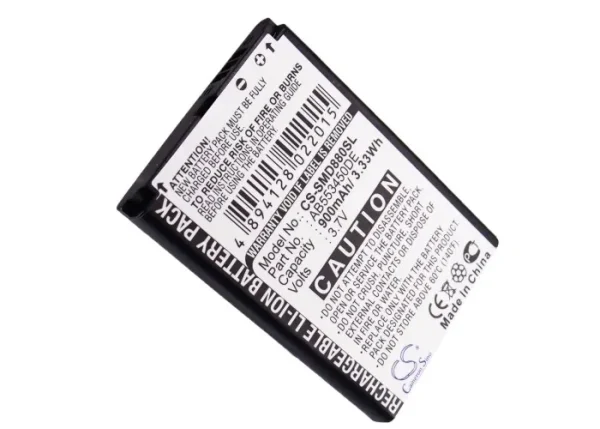 Samsung GT-B5702C, GT-B5712C, SGH-D880, SGH-D880i, SGH-D888 Series Replacement Battery 900mAh / 3.33Wh