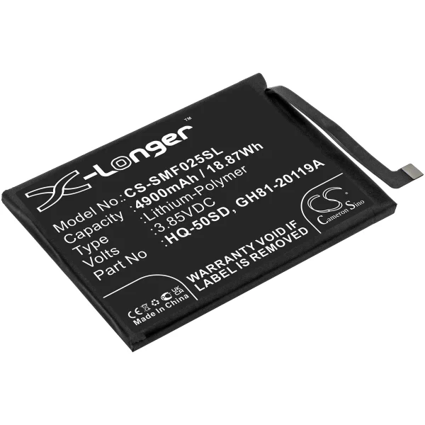 Samsung Galaxy A02s, Galaxy A02s 2020, Galaxy A03s 2021, Galaxy F02s 2021, M-A025U Series Replacement Battery 4900mAh / 18.87Wh - Image 2