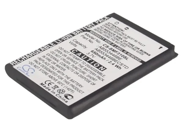 Samsung GT-B2100, GT-B2100 Solid Extreme, GT-E1410, SGH-A401, SGH-A411 Series Replacement Battery 650mAh / 2.41Wh - Image 5