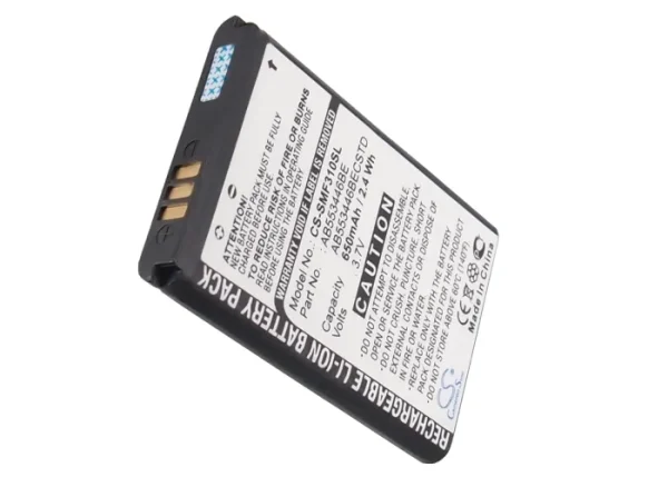 Samsung GT-B2100, GT-B2100 Solid Extreme, GT-E1410, SGH-A401, SGH-A411 Series Replacement Battery 650mAh / 2.41Wh