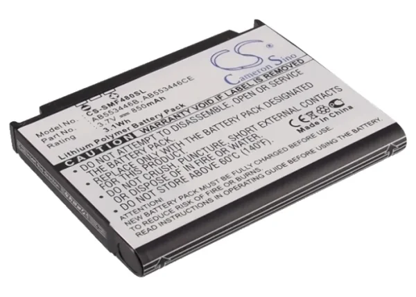 Samsung 920SE, i620, SGH-A767, SGH-A767 PROPEL, SGH-F480 Series Replacement Battery 850mAh