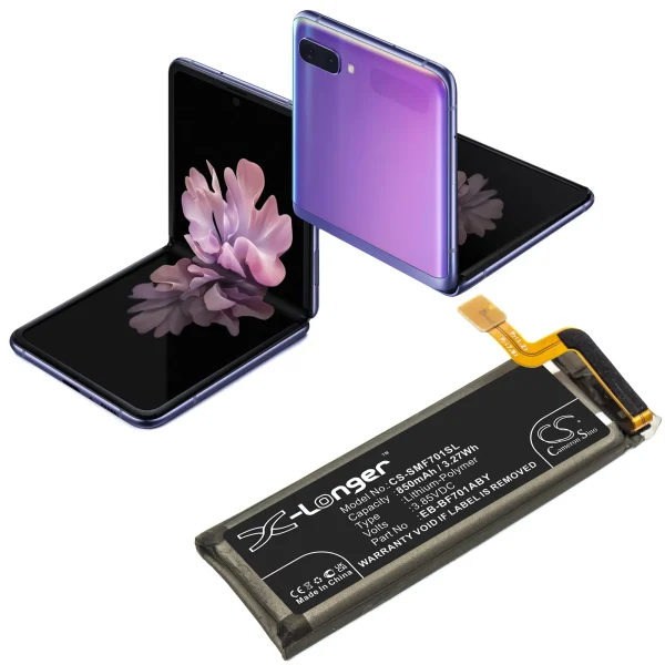 Samsung Galaxy Z Flip, SM-F7000, SM-F700F, SM-F700F/DS, SM-F700J Series Replacement Battery 850mAh / 3.27Wh - Image 3