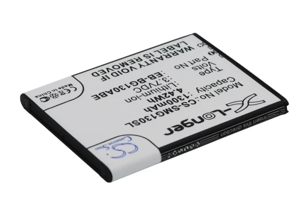 Samsung Galaxy Star 2 Duos, Galaxy Young 2, Galaxy Young 2 Duos, Galaxy Young II, SM-G130 Series Replacement Battery 1300mAh / 4.81Wh - Image 3