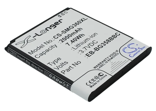 Samsung Galaxy Core Lite 4G TD-LTE, SM-G3556, SM-G3586H, SM-G3586V, SM-G3588 Series Replacement Battery 2000mAh / 7.40Wh - Image 4