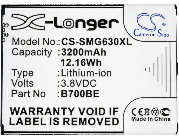 Samsung Galaxy Mega 6.3, Galaxy Mega 6.3 Duos, Galaxy Mega 6.3 LTE, Galaxy Mega 6.3 LTE 8GB, Galaxy Mega 7.0 Series Replacement Battery 3200mAh / 12.16Wh