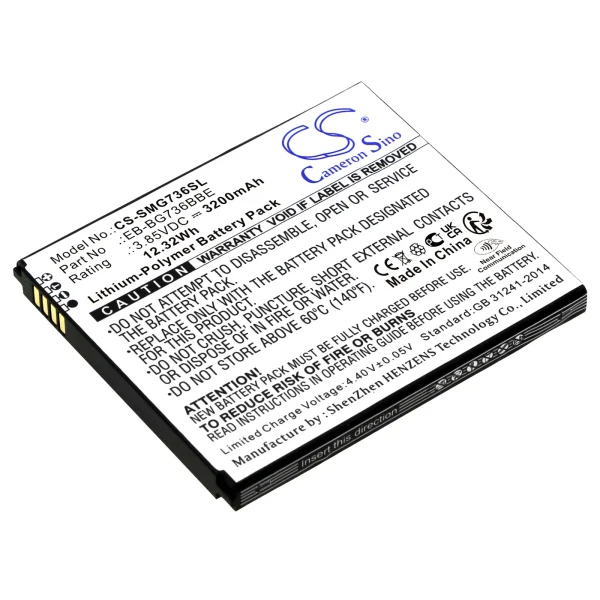 Samsung Galaxy Xcover 6 Pro, SM-G736B, SM-G736B/DS, SM-G736U, SM-G736U1 Series Replacement Battery 3200mAh / 12.32Wh - Image 3