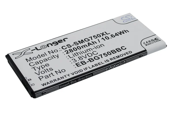 Samsung Galaxy Mega 2, Galaxy Mega 2 Duos, Galaxy Mega 2 LTE, SM-G750, SM-G7508 Series Replacement Battery 2800mAh / 10.64Wh - Image 5