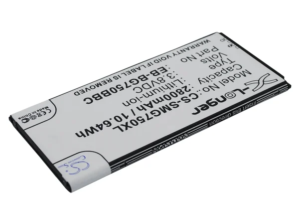 Samsung Galaxy Mega 2, Galaxy Mega 2 Duos, Galaxy Mega 2 LTE, SM-G750, SM-G7508 Series Replacement Battery 2800mAh / 10.64Wh - Image 3