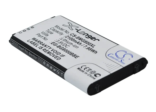 Samsung Galaxy S5 Dx, Galaxy S5 Mini, SM-G800, SM-G800F, SM-G800H Series Replacement Battery 2100mAh / 8.09Wh - Image 2