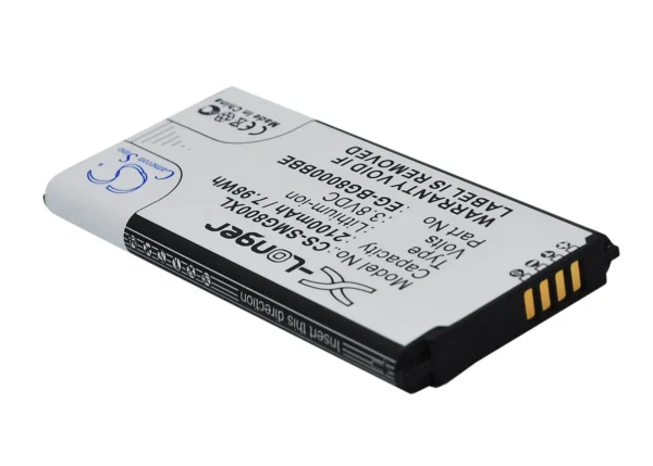 Samsung Galaxy S5 Dx, Galaxy S5 Mini, SM-G800, SM-G800F, SM-G800H Series Replacement Battery 2100mAh / 8.09Wh - Image 3