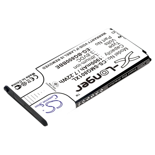 Samsung Galaxy S5 Dx, Galaxy S5 Mini, SM-G800, SM-G800F, SM-G800H Series Replacement Battery 1900mAh / 7.22Wh - Image 2