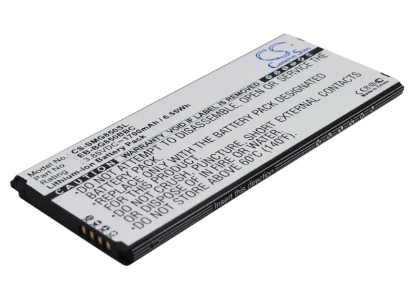 Samsung Galaxy Alpha, Galaxy Alpha LTE-A, SM-G850, SM-G8508, SM-G8508S Series Replacement Battery 1700mAh / 6.55Wh - Image 2