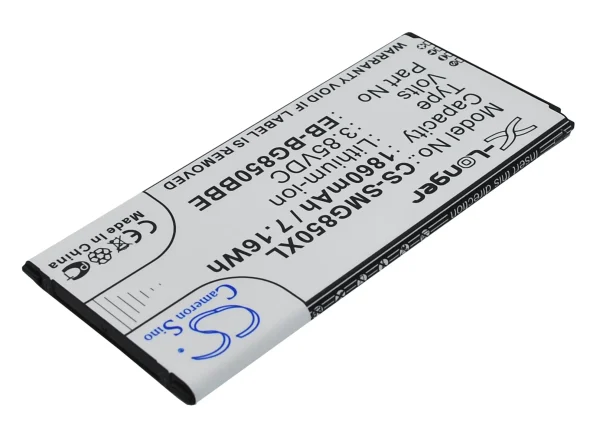 Samsung Galaxy Alpha, Galaxy Alpha LTE-A, SM-G850, SM-G8508, SM-G8508S Series Replacement Battery 1860mAh / 7.16Wh - Image 2