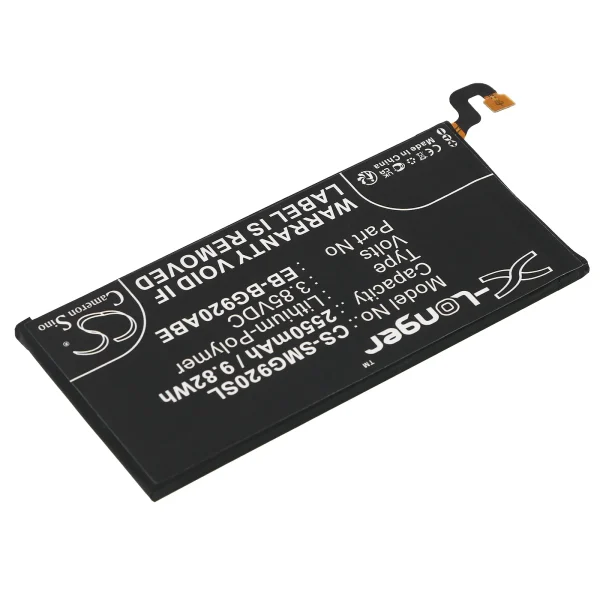 Samsung Galaxy S6, Galaxy S6 Duos, Galaxy S6 LTE-A, Galaxy S6 TD-LTE, SCH-J510 Series Replacement Battery 2550mAh / 9.82Wh - Image 4