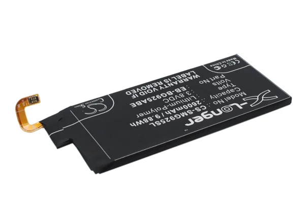 Samsung Galaxy S6 Edge, Galaxy S6 Edge TD-LTE, SC-04G, SGH-N516, SGH-V504 Series Replacement Battery 2600mAh / 9.88Wh - Image 2