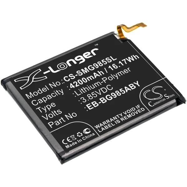 Samsung Galaxy S20 Plus, SC-52A, SGH-N805, SM-G985F SM-G986B, SM-G985F/DS Series Replacement Battery 4200mAh / 16.17Wh - Image 5